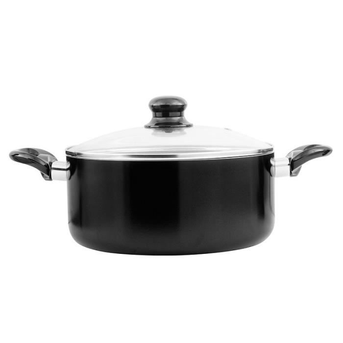 FAITOUT EN ALUMINIUM AVEC COUVERCLE 24CM KITCHENCOOK LAURA_FT24TFSI