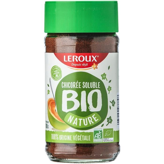 Cafe Et Expresso - Chicorée Bio Soluble Nature 100% D Origine Végétale Biologique Cultivée France Riche Fibres