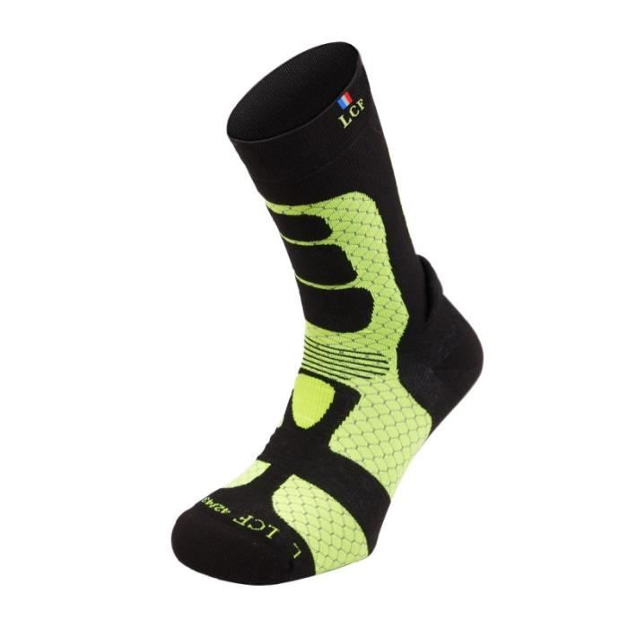 La Chaussette de France Running modele Kailash pro noir/jaune