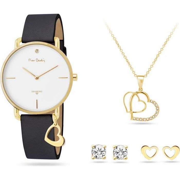 Pierre Cardin PCDX8464L23 Coffret Cadeau Montre & Collier & Boucles D'oreilles