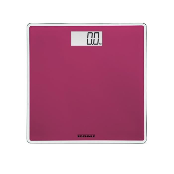 SOEHNLE Pèse-personne Electronique Compact 200 - 180 kg/100g - Rose
