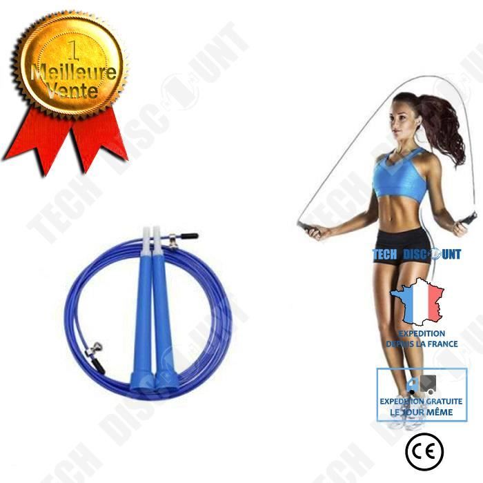 TD® Calorie en d'aluminium corde à sauter poignée en plastique roulement universel corde à course fil d'acier corde à sauter adulte