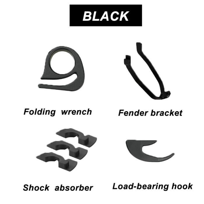 TEMPSA Kit de Trotinette Professionel Support de Garde-Boue De Millet Pliant Pour Xiaomi Trotinette Noir