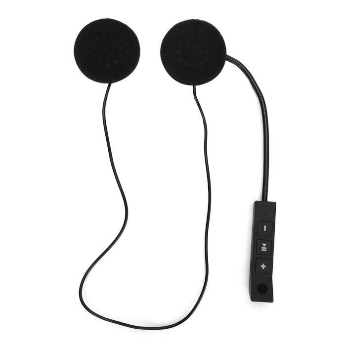 VGEBY Casque d'écoute Casque Bluetooth Anti-interférence Casque USB Charge rapide Casque mains libres pour moto (BT008)