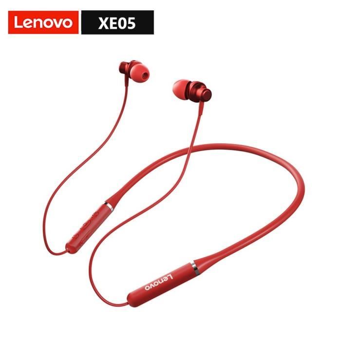 XE05 Red -écouteurs sans fil Bluetooth TWS,casque d'écoute stéréo,musique HiFi,avec Microphone,pour Smartphone Android et IOS,n