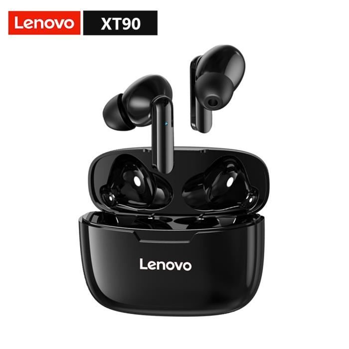 XT90 Black -écouteurs sans fil Bluetooth TWS,casque d'écoute stéréo,musique HiFi,avec Microphone,pour Smartphone Android et IOS,