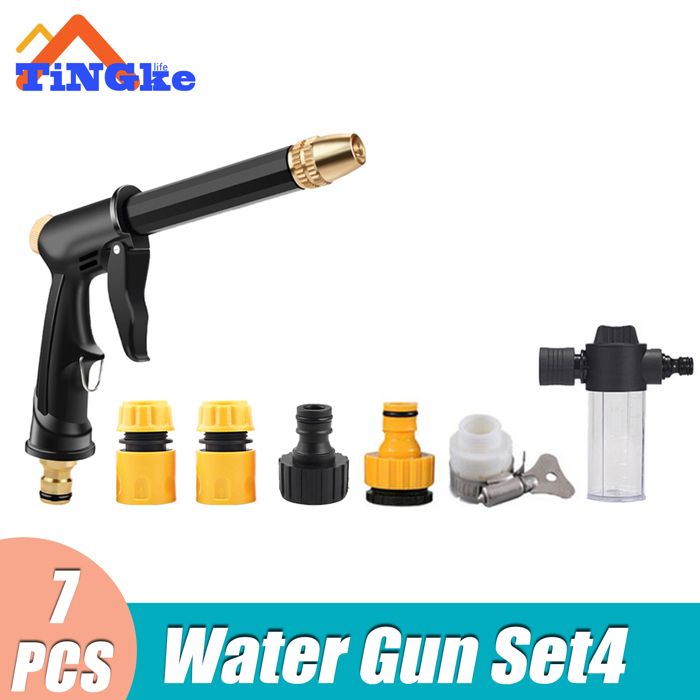 Cikonielf Pistolet à eau portable Pistolet à eau haute pression buse d