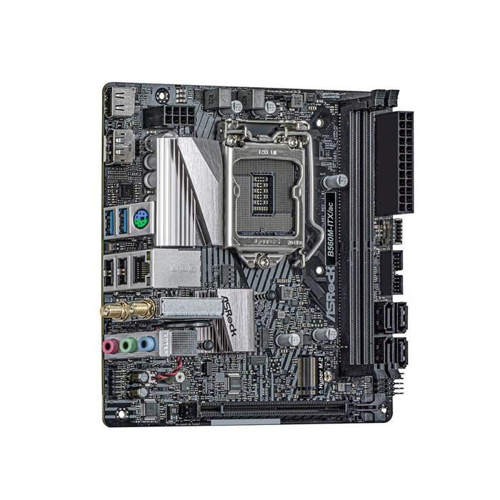 Carte mère ASRock B560M-ITX/ac Intel B560 LGA 1200 2xDDR4 64GB Mini-ITX - Asrock