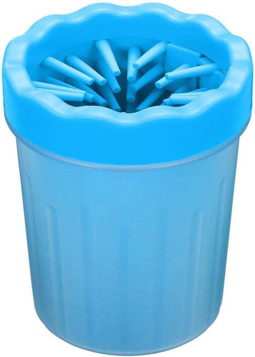 Comparer les prix de Nettoyant pour pattes de chien, nettoyant pour pieds en silicone pour chiens, chats, toilettage avec pattes boueuses (L, bleu)