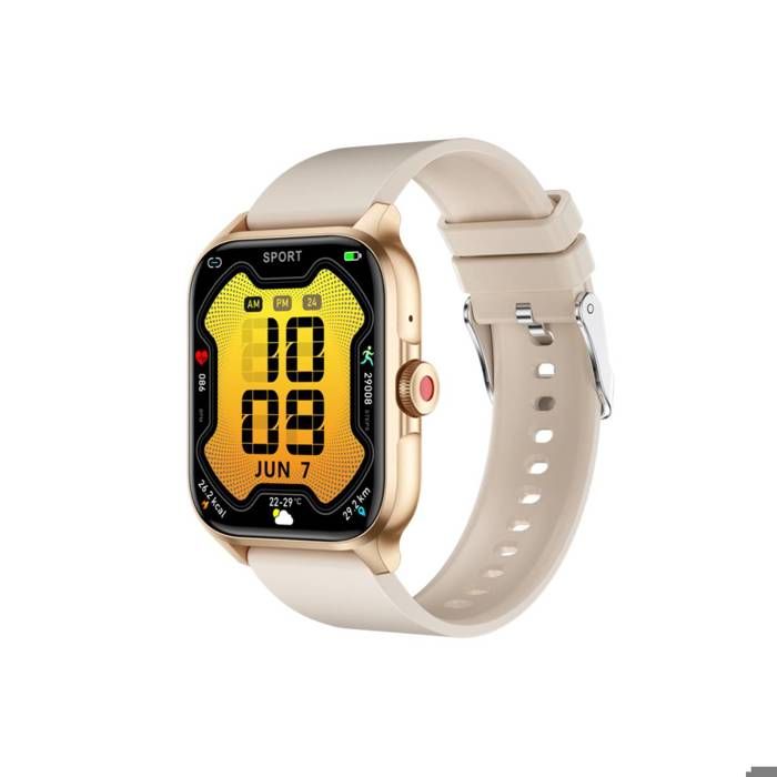 Montre Connectée - AVIZAR - Lumos - Beige - Suivi cardiaque - Appels depuis le poignet Montre Connectée - AVIZAR - Lumos - Beige - Suivi cardiaque - Appels depuis le poignet