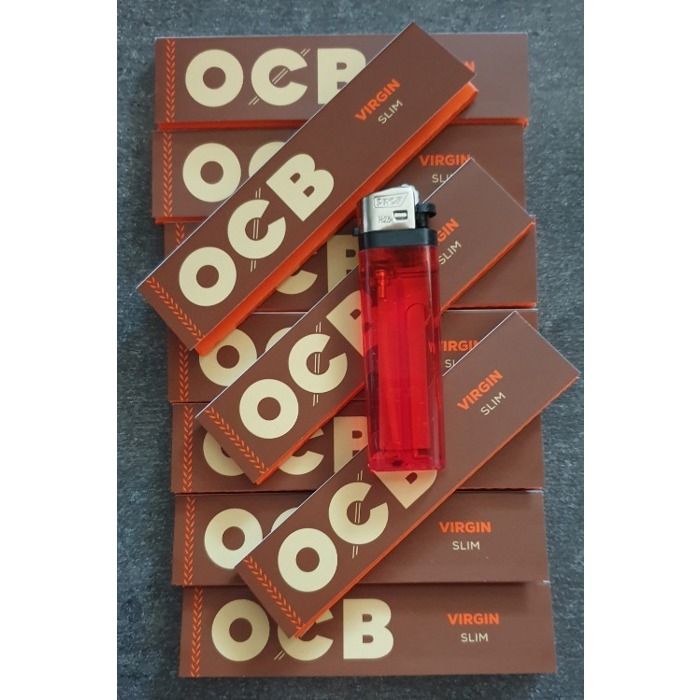 Lot De 32 Cahiers OCB En Papier Chanvre Bio - 32 Feuilles Par Cahier, Avec Tips Inclus - Pour Fumeurs écolos