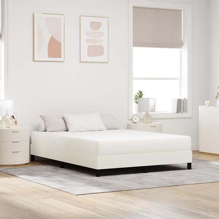 Moderne Matelas à ressorts ensachés Matelas de lit - Crème Medium 140x200x20 cm Tissu @FR(317814)