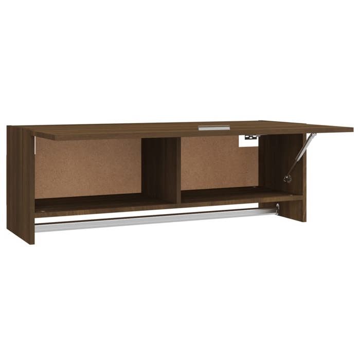 Promotion mai * Garde-robe - Armoire de chambre - Porte-vetement - Chêne marron 100x325x35 cm EU10314815215
