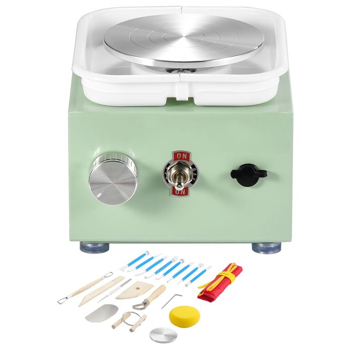 VEVOR Mini Roue De Poterie 2000 Tr/min 30 W Tour De Potier Electrique Portable Jaune Machine A Tour Argile Compacte Legere En Alliage Dealuminium Ou 89449406 VEVOR Mini Roue De Poterie 2000 Tr/min 30 W Tour De Potier Electrique Portable Jaune Machine A Tour Argile Compacte Legere En Alliage Dealuminium Ou 89449406