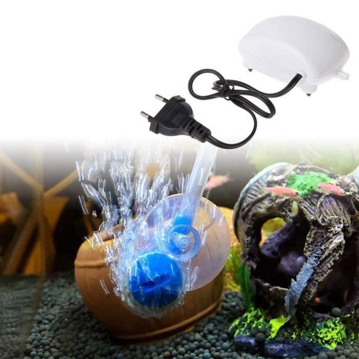 Meilleurs prix pour Pompe à air aquarium - 1 pièce 2.5W ultra-silencieuse boîtier ABS - Blanc Étiquette