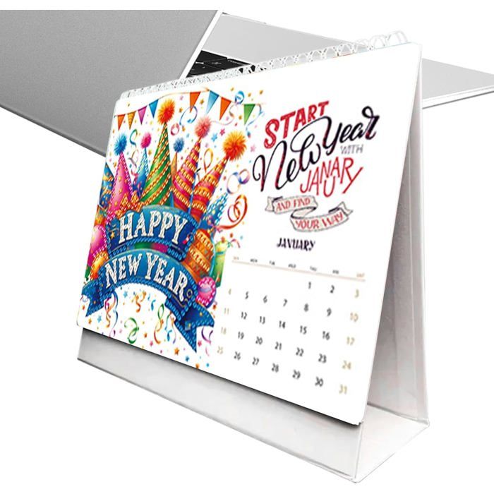 Calendrier De Bureau 2026 Avec Support - Design Teckel Mr. Wonderful - Accessoire Joyeux Et Pratique