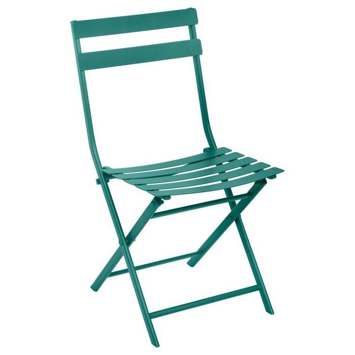 Chaise de jardin Greensboro pliable vert opale - Hespéride