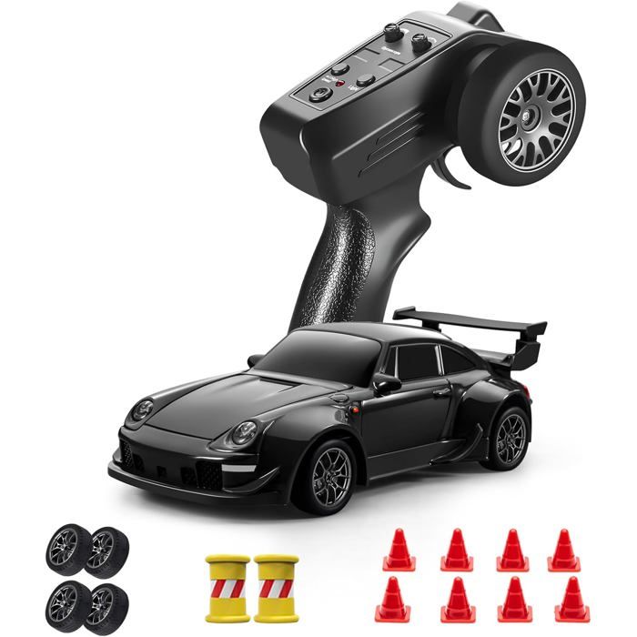 Voiture télécommandée drift-KAL-Mini RC 1:43,4WD,18Km/H,Gyro,Tout