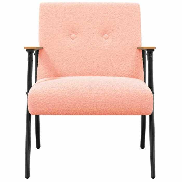 Chaise simple - Rose - Fauteuil SALON - Rose 59x75x78 cm F8893