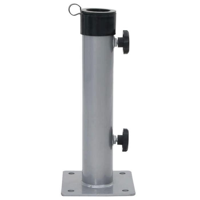 Base de parasol - UGM - Pied de parasol - pour jardin - pour mât Ø38/48 mm argenté acier LH8840386