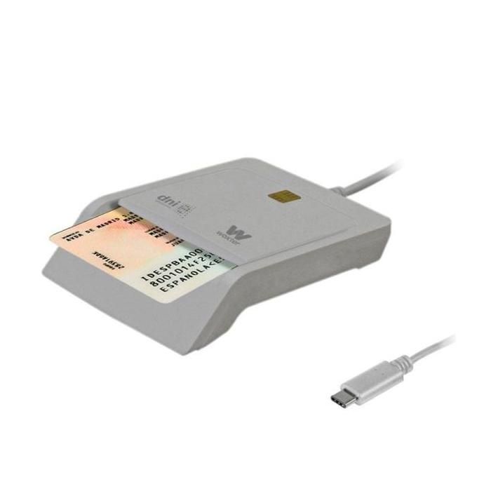 Adaptateur de carte à puce USB 2.0 Type C Woxter PE26 198 lecteur d'identification électronique - vue 2