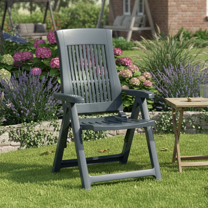 Chaise dExtérieur Heflin Dmora en Plastique Vert Chaise dExtérieur Heflin Dmora en Plastique Vert
