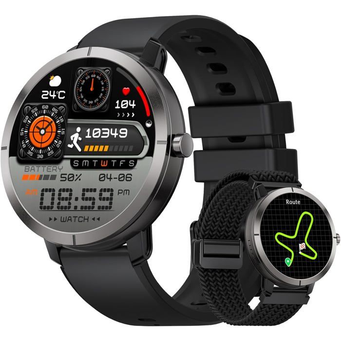 Montre Connectée Homme Femme Avec Gps 10 Jours Batterie 1 35 Écran/Alum M Boîtier/5Atm 170+ Modes Sportifs Fitness Tracker[WW524]