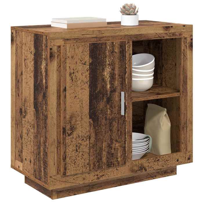 vidaXL Meuble rangement - Buffet Bois ancien 80 x 40 x 75 cm Bois dingénierie poisd:26.36kg &5271