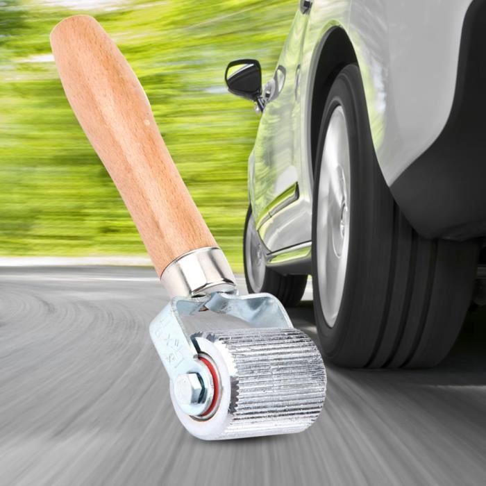 Rouleau De Réparation Pneus Noir - Outil Manuel Pour Chambre à Air - Kit Réparation Crevaison Vélo Et Voiture - 19 Cm
