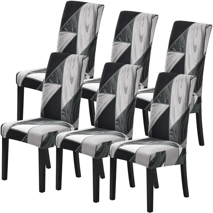 Housse de Chaise Salle à Manger Mariage Extensible Imprimée Bohémien