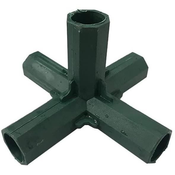 Lot De 10 Connecteurs De Cadre Pour Serre - Plats 3 Trous Diam. 11mm | Pour Structure Jardin, Clôture, Cage à Fruits DIY
