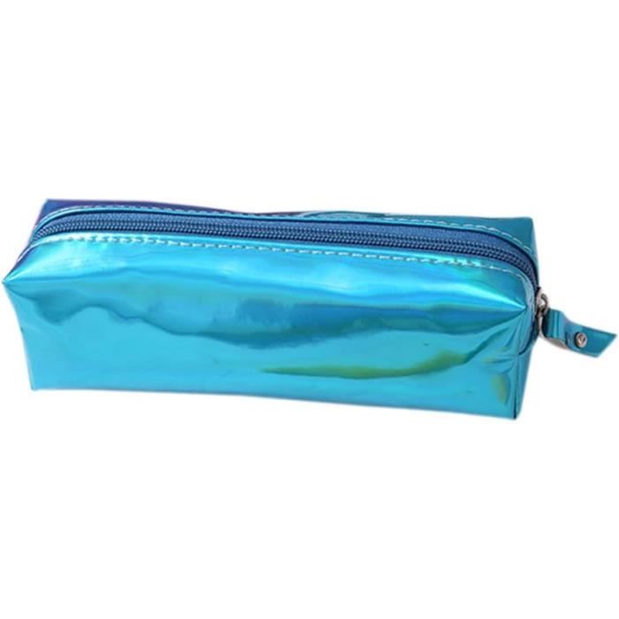 Trousse De Maquillage Transparente à Double Couche - Imperméable, Avec Fermeture éclair, Pour Voyages Et Rangement