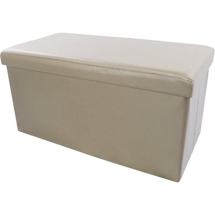 Tabouret / Repose-pied Ancien Avec Rangement – Bois Fait Main – Occasion