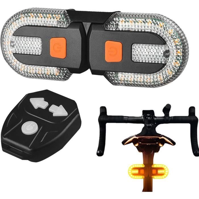 Feu Arrière Vélo Rechargeable USB Avec Clignotants Et Télécommande – étanche