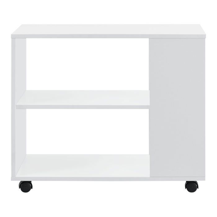 Table basse rectangulaire a roulettes pour salon meuble style avec etagere de stockage 60 x 70 x 35 cm blanc Table basse rectangulaire a roulettes pour salon meuble style avec etagere de stockage 60 x 70 x 35 cm blanc