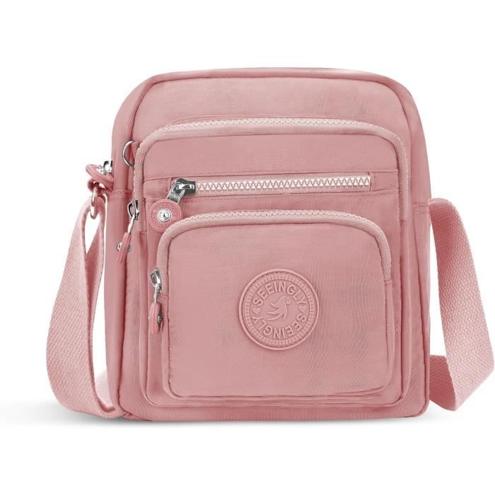 Grand sac matelassé croissant, sac à bandoulière bouffant