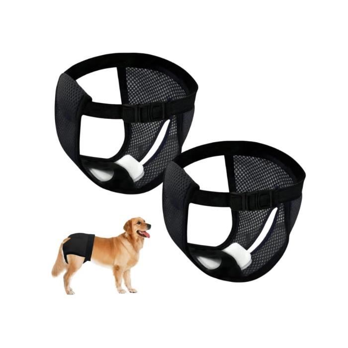 Culotte Chien Femelle - Taille M - Respirante - Ajustable - Confortable