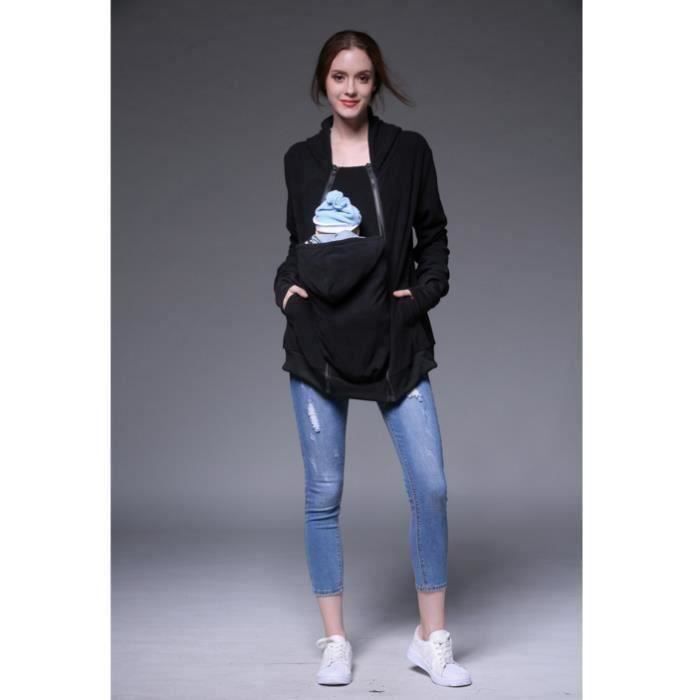 3 En 1 Multifonction Porte Bebe Veste Kangaroo Manteau Chaude Maternite Pull Pour Enceinte Femmes Go Cdiscount Puericulture Eveil Bebe
