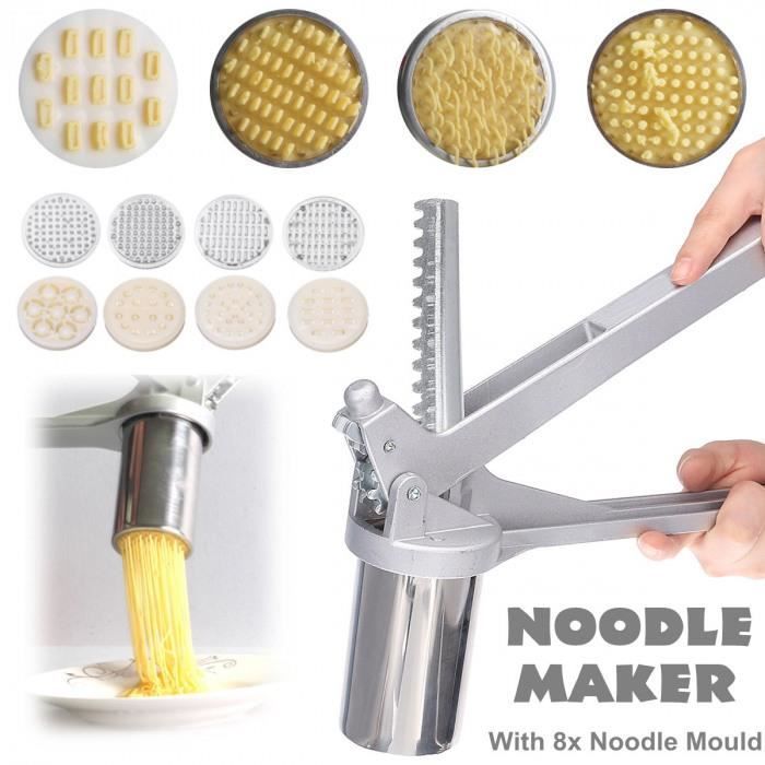 Manuel en Acier Inoxydable Noodle Maker Presse Coupe-Pâtes Cuisine Machine Outil 