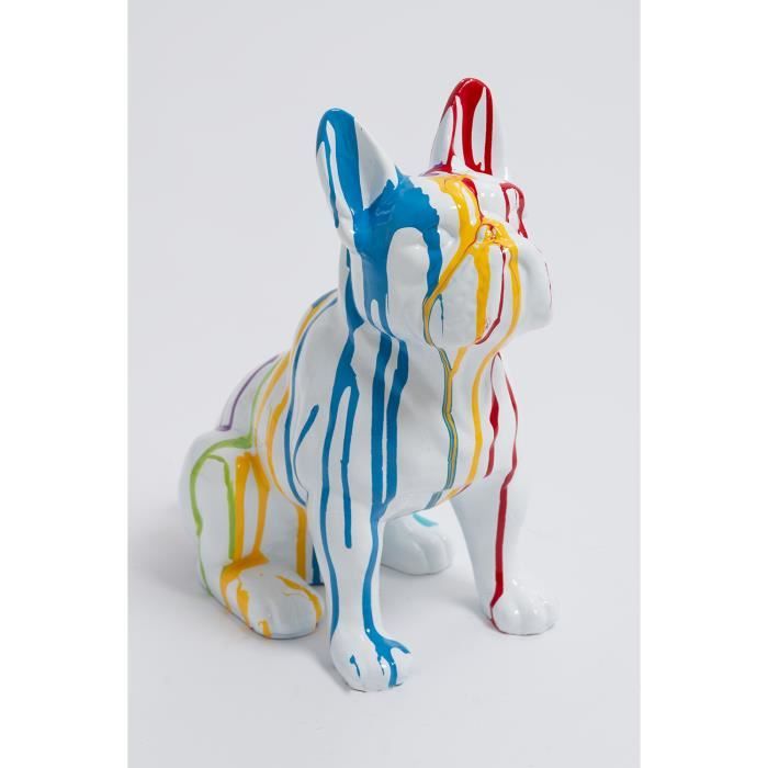 Statue En Resine Chien Bouledogue Francais Assis Toulouse 30cm Animal Deco Decoration Design Dog Achat Vente Statue Statuette Cdiscount