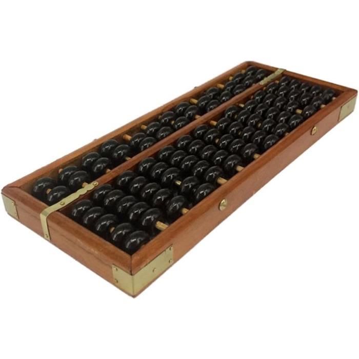 Haifly – Boulier Chinois 13 Chiffres – Soroban En Bois – 28,5 X 12 Cm – Outil De Calcul