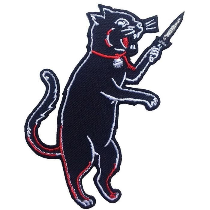 Chat Noir Avec Lame Rockabilly Tattoo Goth Punk Rock Biker Patch Produits Pour Bebe Activite Apprentissage Cdiscount Beaux Arts Et Loisirs Creatifs
