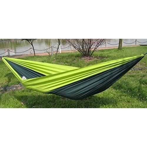 Hamac de Camping Hamac pour Double Personne avec Carabiner Support - Violet et Vert foncé[942