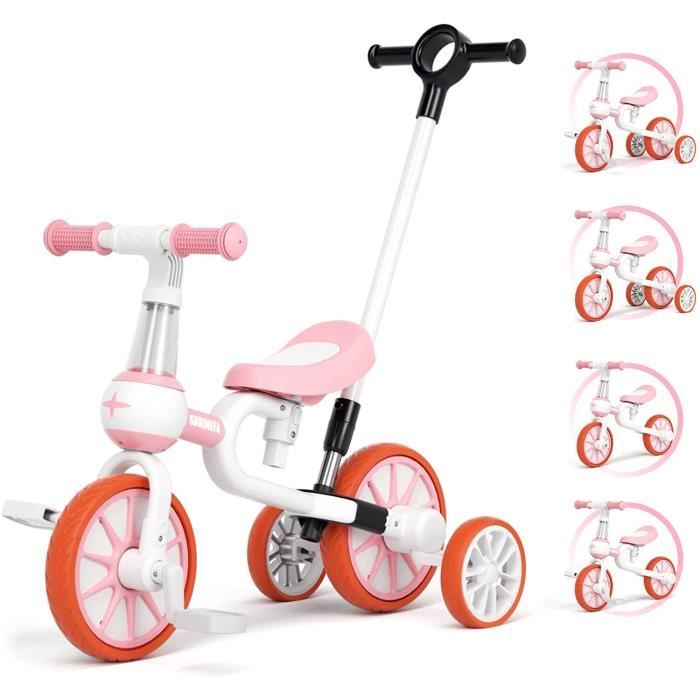 TRICYCLE 5 en 1 Vélo Draisienne Évolutif avec Putter pour Enfants 24