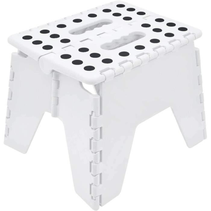 Tabouret Marchepied Enfant Cosyland - Bois Blanc - Pliable Et Réglable - NEUF