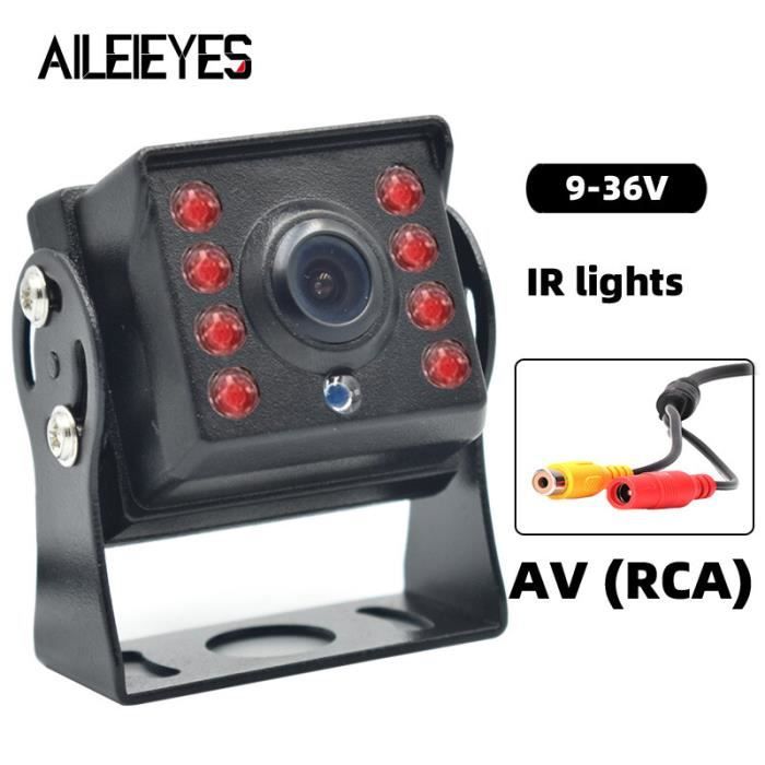 Caméra De Recul CCD Riloer - Vision Nocturne IR 18 LED - Étanche IP67 Pour Camion, Bus, Bateau