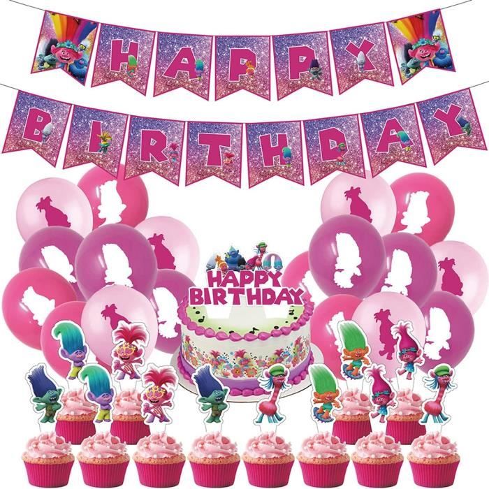 Tomicy Troll Ballons Anniversaire Decoration Ballon Topper De Gateau Banderole Joyeux Anniversaire Kit Set Pour Bebe Fille Garc24 Cdiscount Maison Tomicy Troll Ballons Anniversaire Decoration Ballon Topper De Gateau Banderole Joyeux Anniversaire Kit Set Pour Bebe Fille Garc24 Cdiscount Maison