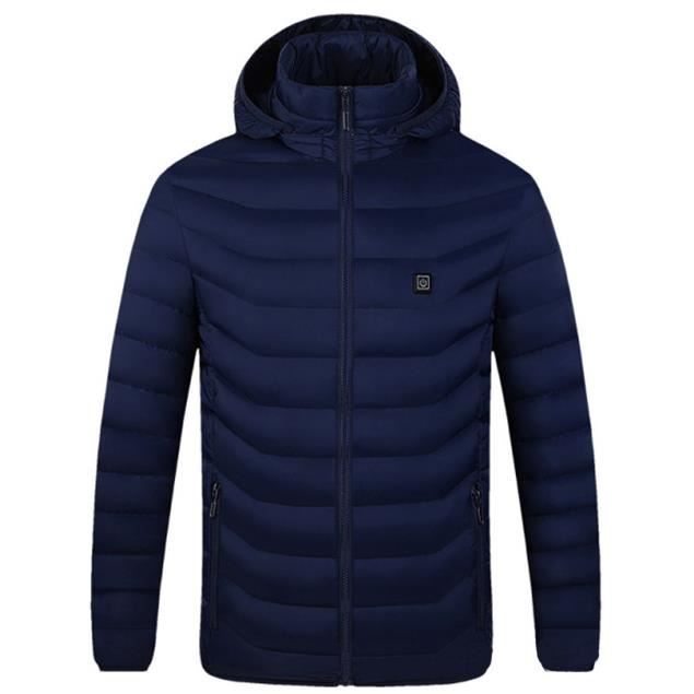 Meilleurs prix pour Manteau Chauffant Homme et Femme Veste à Capuche - XXS - Bleu 2 Chanfant - BININBOX - Imperméable