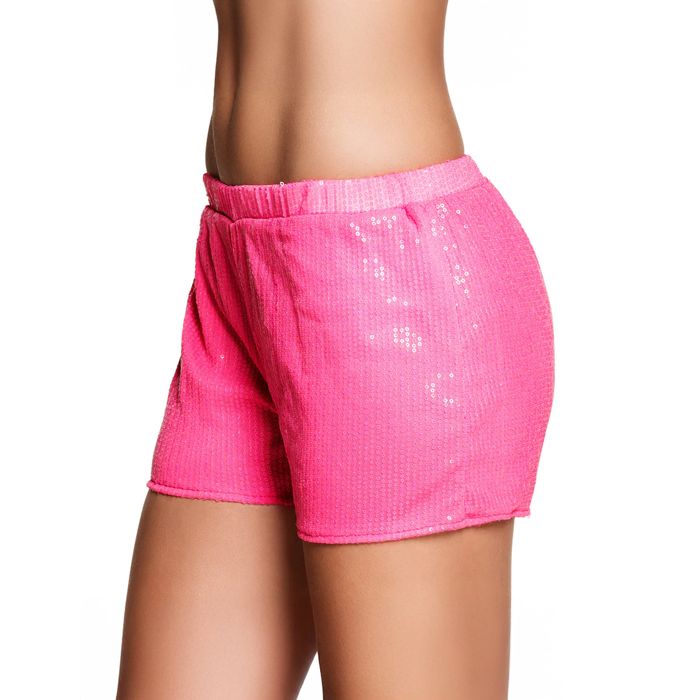 Mini short sequins rose fluo BOLAND Taille M Femme Accessoire deguisement disco music hall theme fluo Cdiscount Jeux Jouets