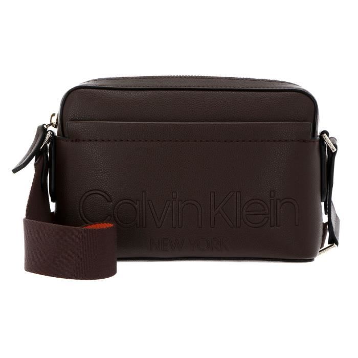 Calvin Klein Camera Bag With Pocket Slate Brown [110659] Marron